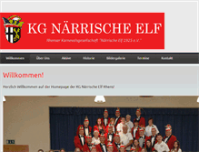 Tablet Screenshot of naerrische-elf.de